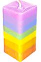 Layered or Rainbow Candle